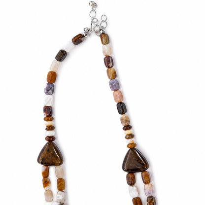 Jay King Natural Chalcedony Statement Necklace Sterling Silver 20" + Extender
