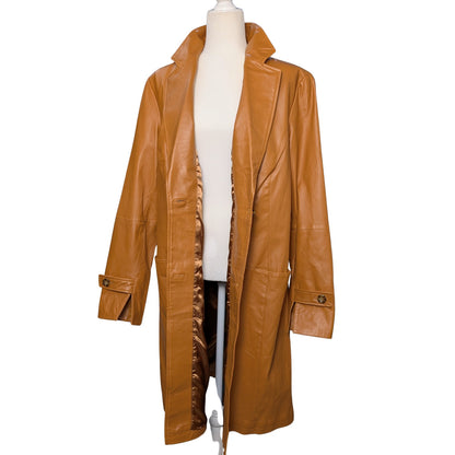 Vintage Chadwick’s Caramel Leather Trench Coat