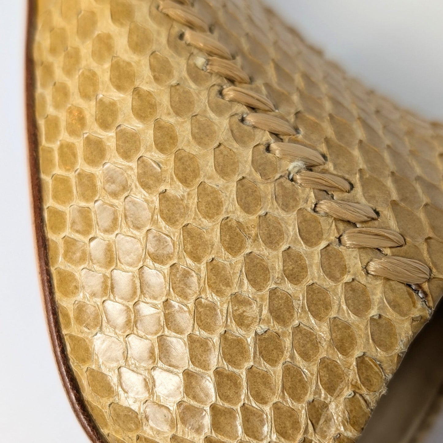 Salvatore Ferragamo Genuine Python Snakeskin Mules – (Narrow)