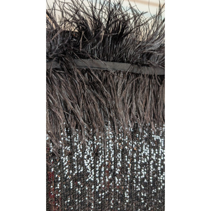 NBD Revolve Sequin Feather Black Mini Dress