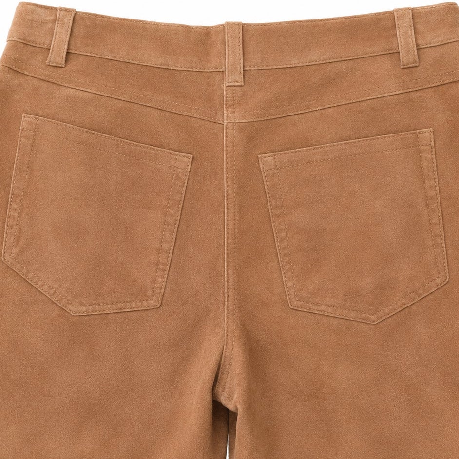 Isaac Mizrahi Tan Suede Pants