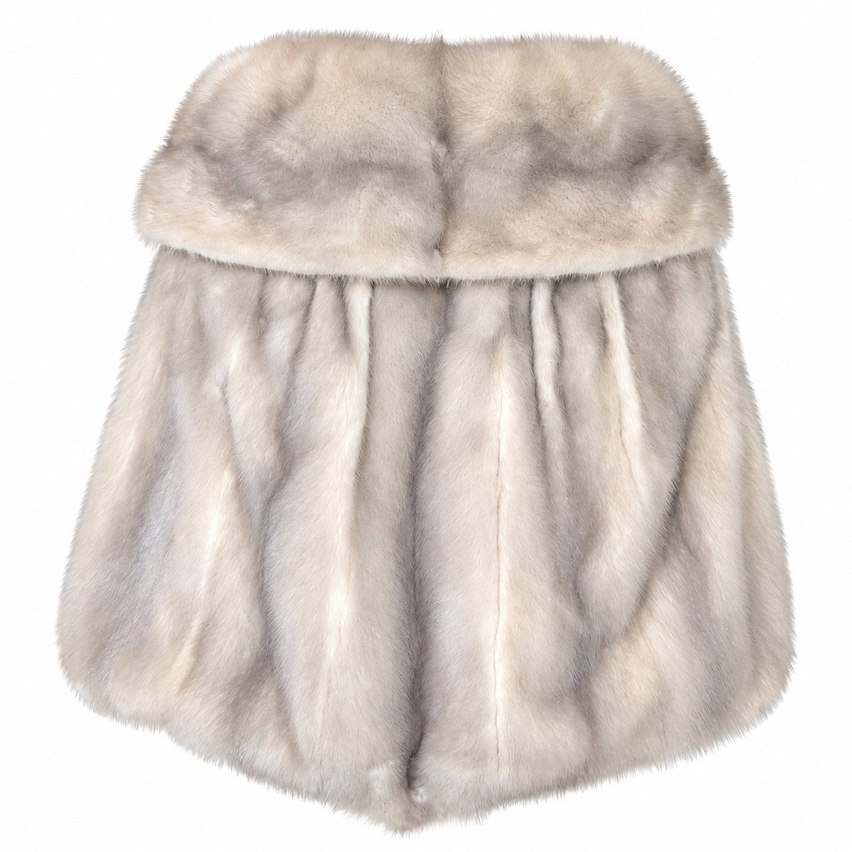Vintage Evans Chicago Genuine Mink Fur Cape Capelet Blonde Silver
