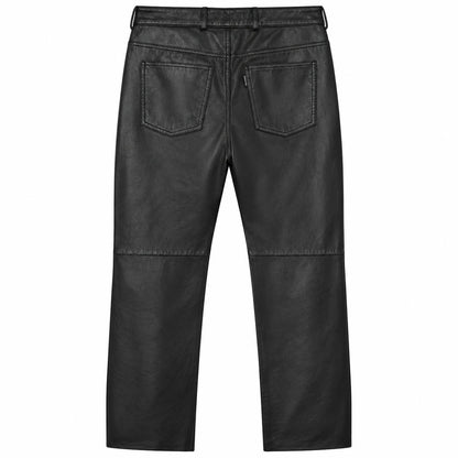 GUESS Black Genuine Leather Pants