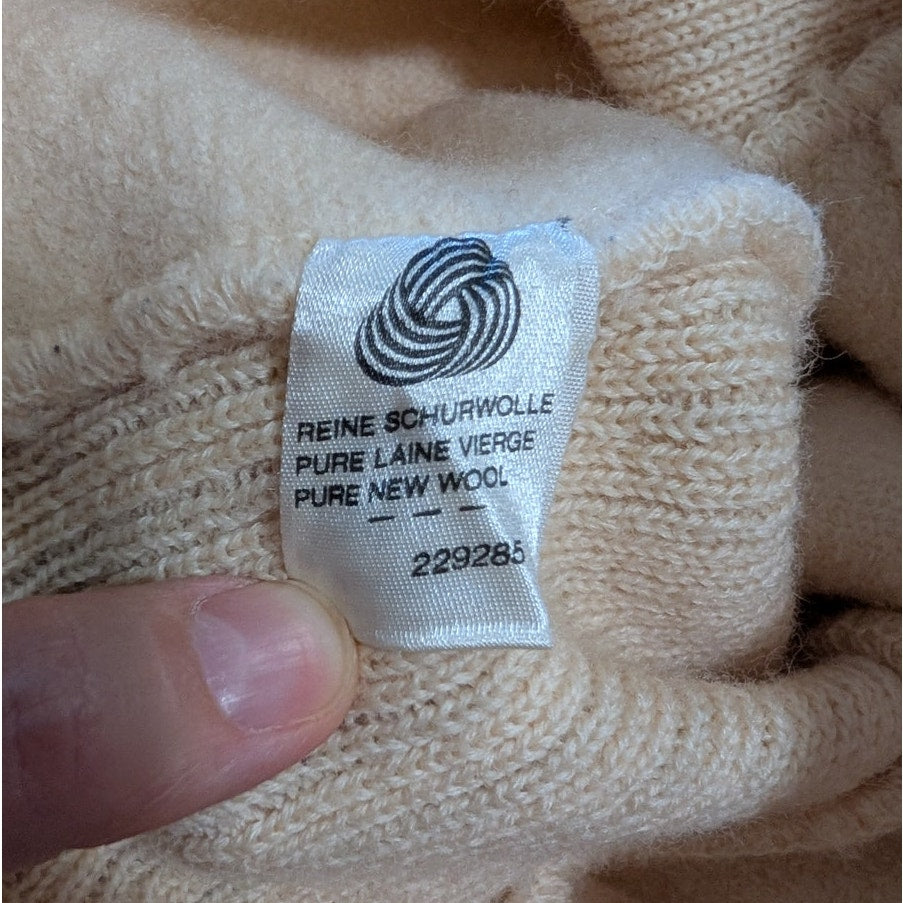 Geiger Austria Cream 100% Wool Cardigan Jacket, Boiled Wool, Size EU 38 / XS