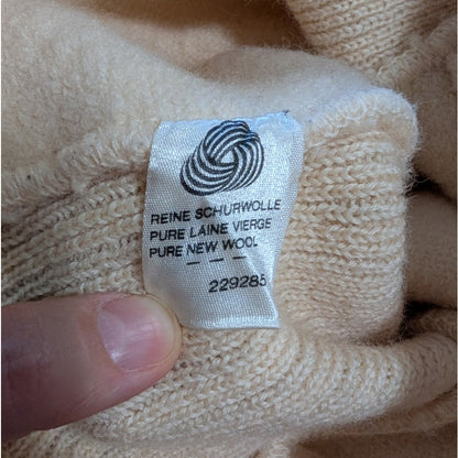 Geiger Austria Cream 100% Wool Cardigan Jacket, Boiled Wool, Size EU 38 / XS