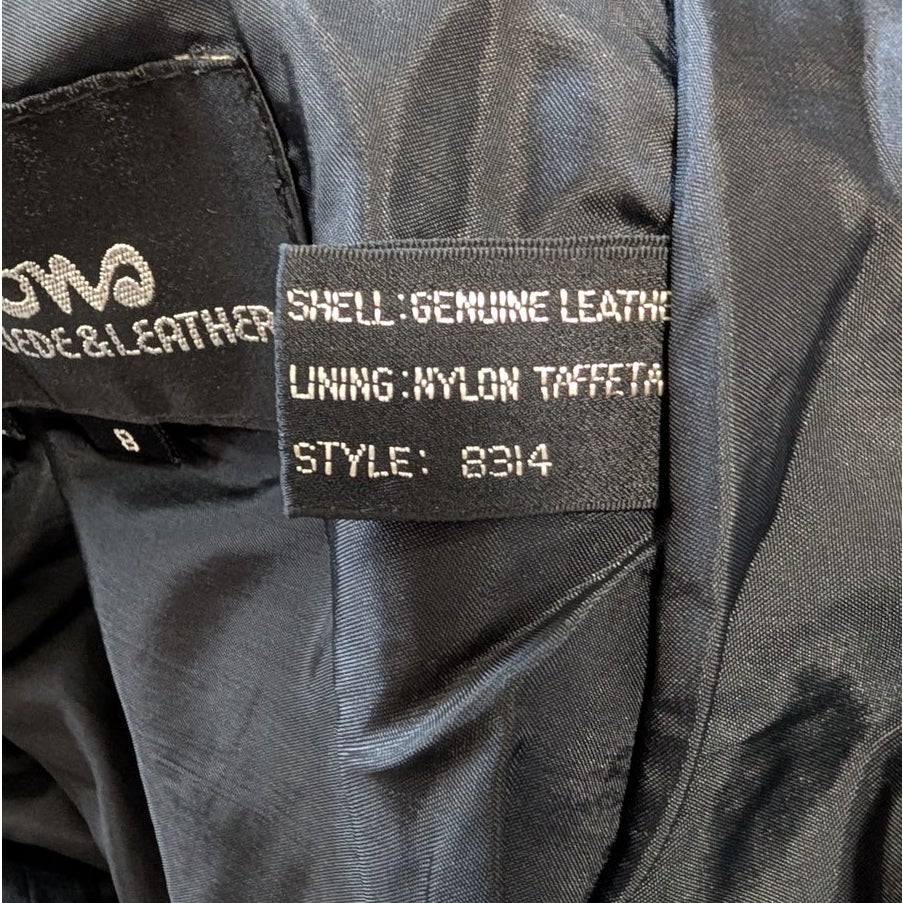 Wilsons Leather High-Rise Black Genuine Leather Pants