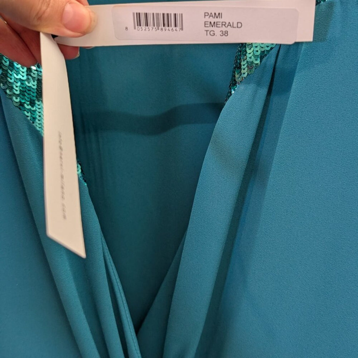 NWT Nervi Pami Dress — Sequin & Ostrich Feather Cuffs — IT 38 / US 2