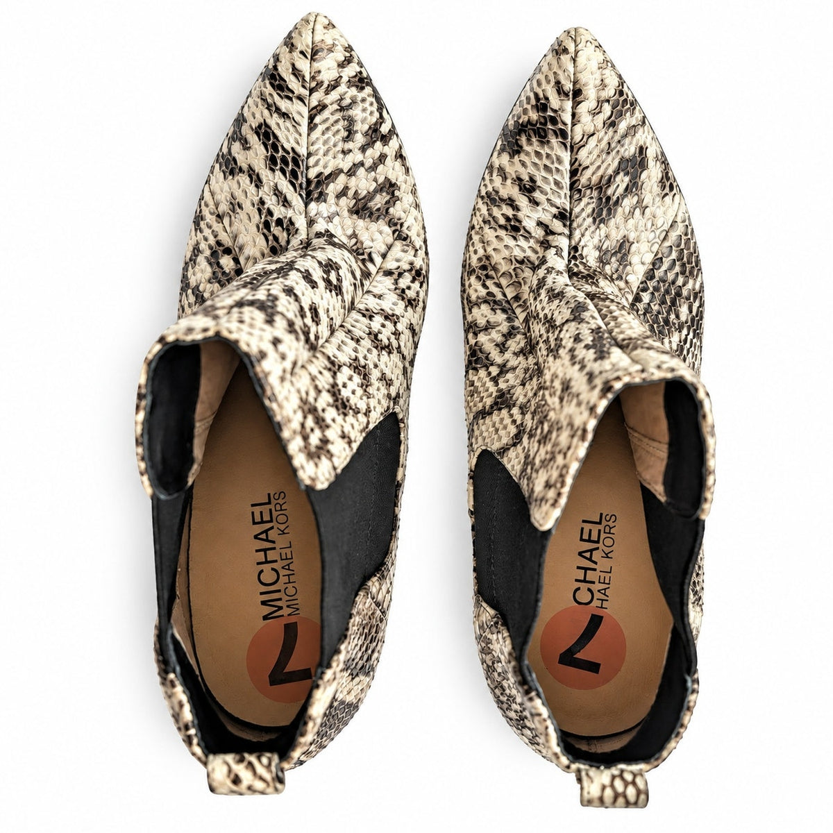 Michael Kors Genuine Snakeskin Platform Ankle Boots NEW