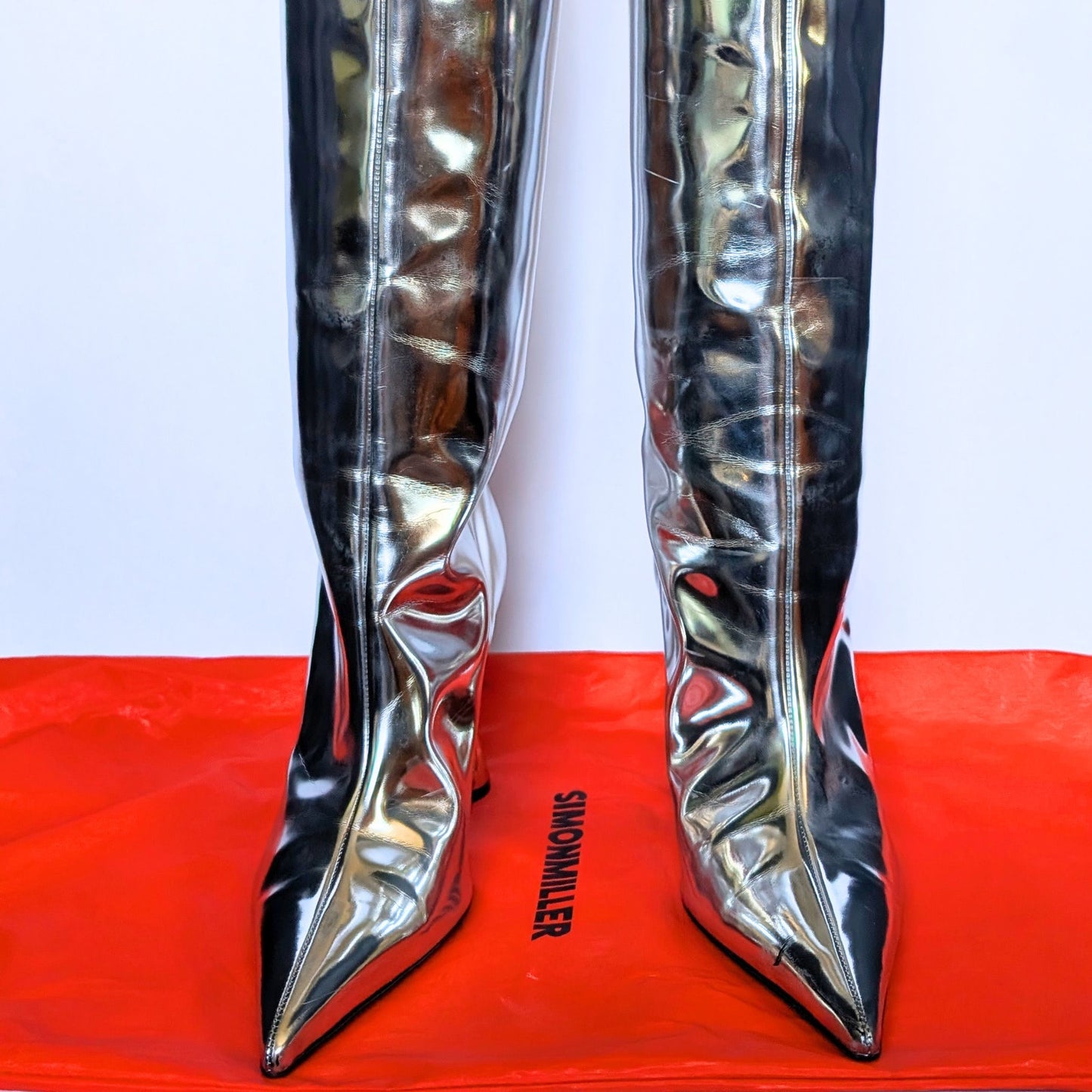 Simon Miller Verner Metallic Hourglass Heel Boots
