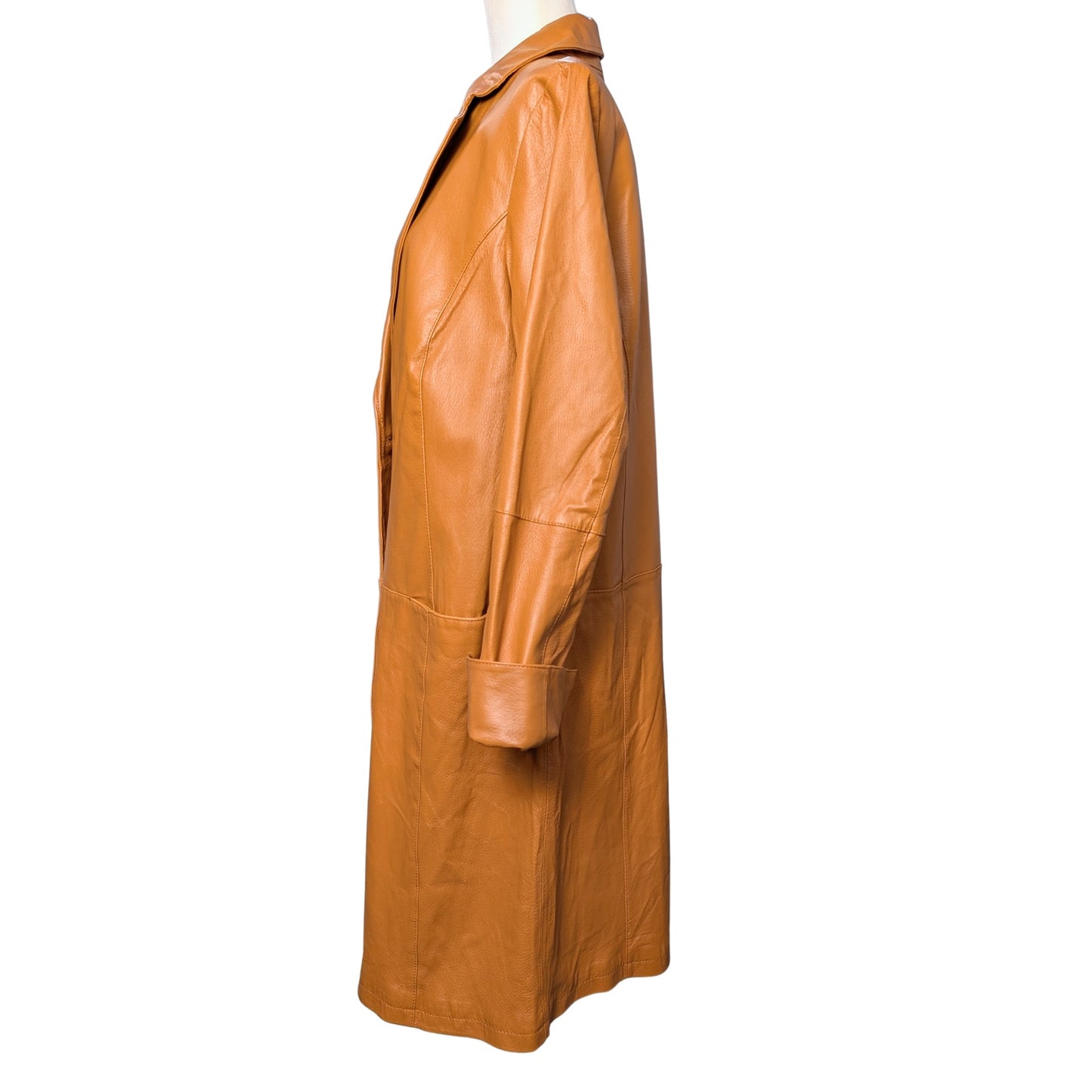 Vintage Chadwick’s Caramel Leather Trench Coat