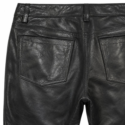 GAP Black Genuine Leather Bootcut Pants