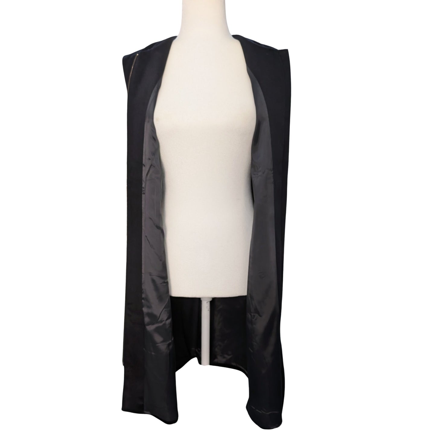 Midnight Blue Wool Cashmere Vest Dress Two-Way