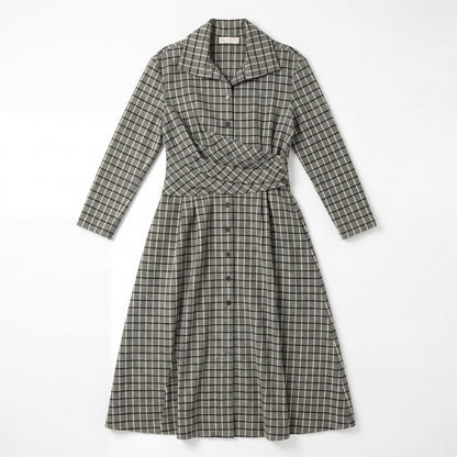 Plaid Wrap Dress Tory Burch Claire McCardell | Size 8
