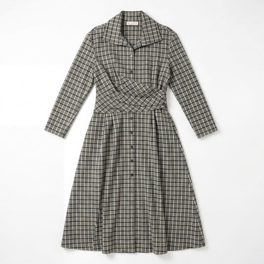 ory Burch Claire McCardell Plaid Wrap Dress