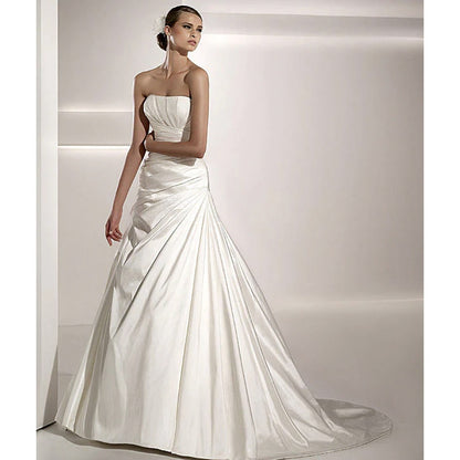 Pronovias Hawaii Silk Dupioni Wedding Dress Off-White NWT Size 4