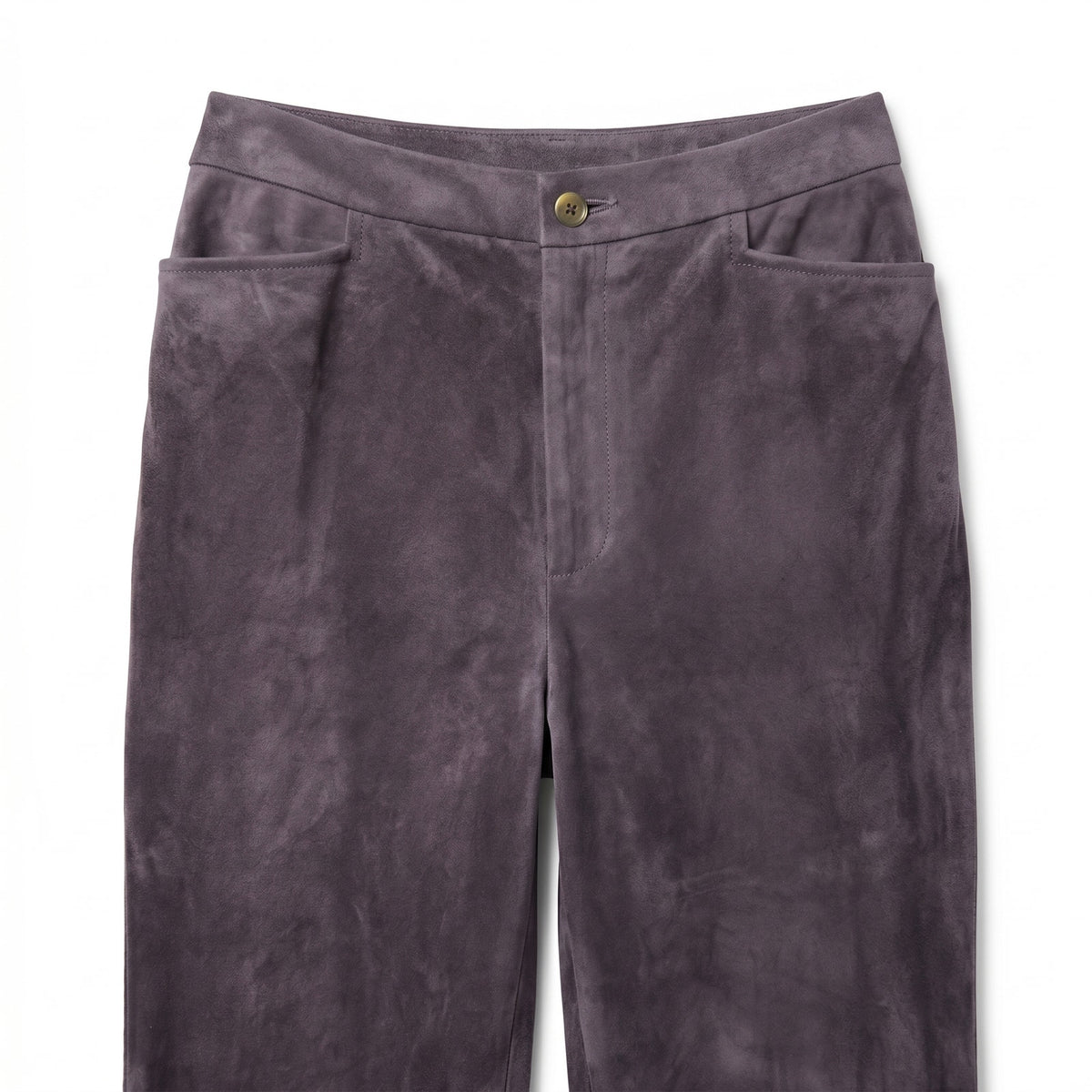 Linda Allard Ellen Tracy Sz 6 Purple Suede Slim Pants | 100% Leather | Luxury