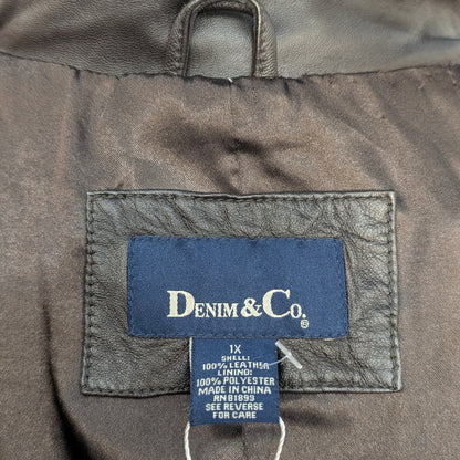 Coffee Brown Leather Blazer