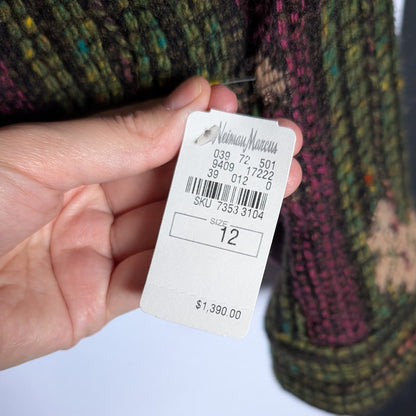 Etro Fall 2004 Runway-Inspired Brocade Blazer Velvet Collar NWT Size 12