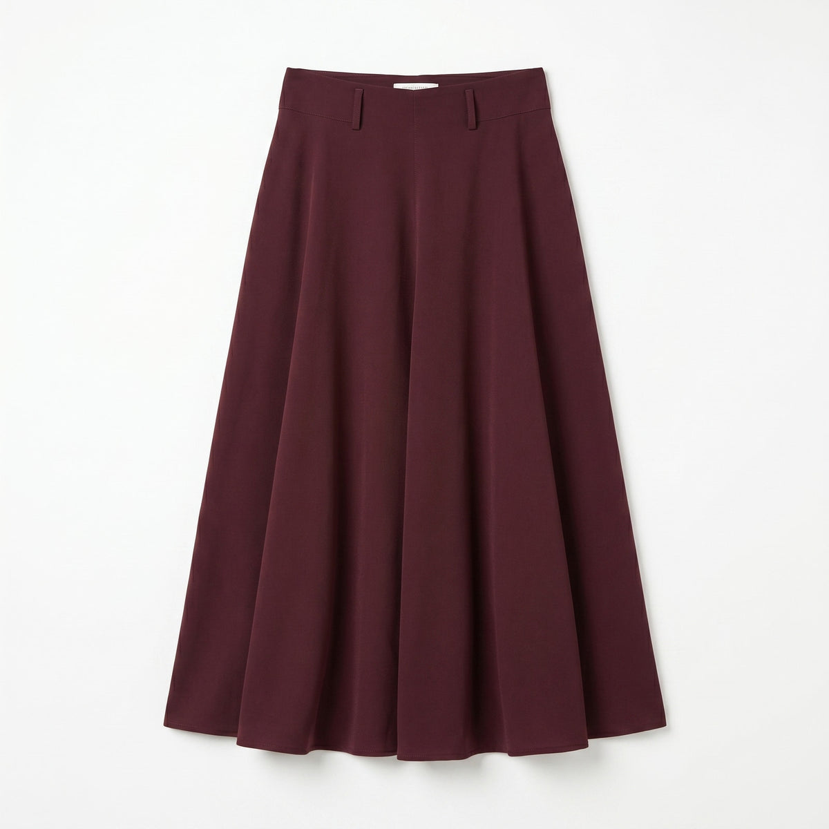 100% Pure Wool Linda Allard Ellen Tracy Maxi Skirt Burgundy Size 6