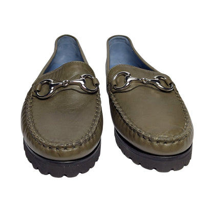 Leather Khaki Bit Loafer Robert Zur Soho | 8.5
