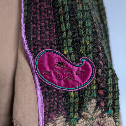 Etro Fall 2004 Runway-Inspired Brocade Blazer Velvet Collar NWT Size 12