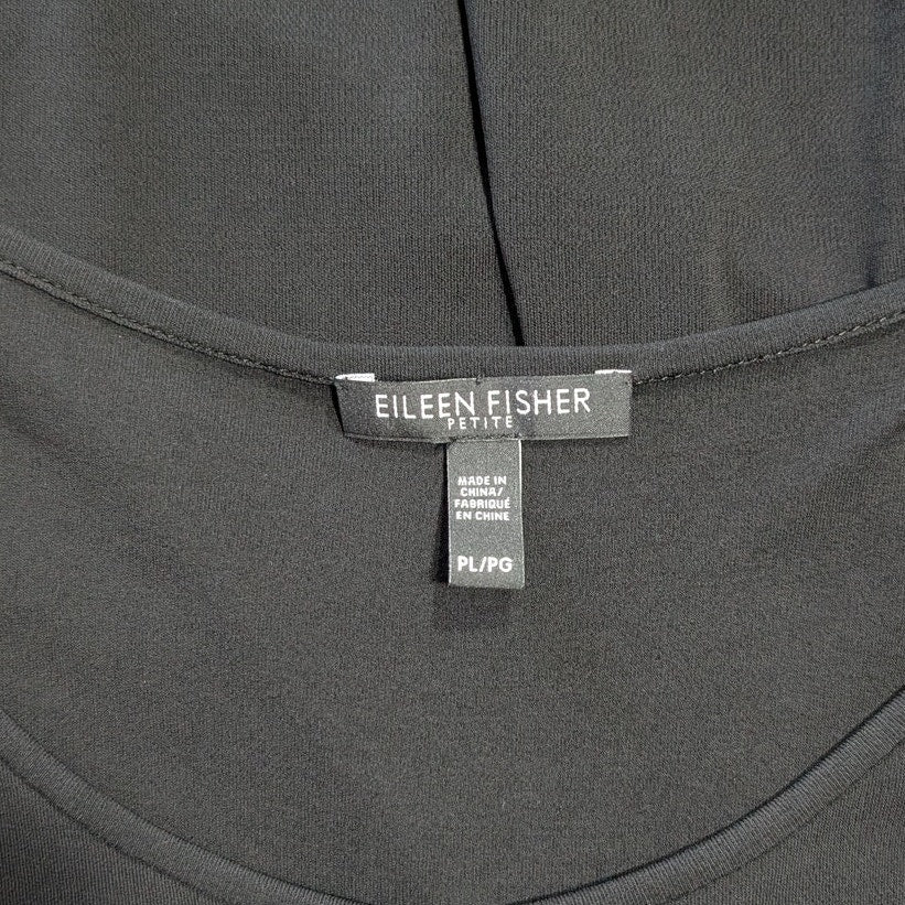 Eileen Fisher Petite 100% Silk Jersey Sleeveless Tank Dress, Size PL