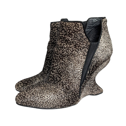 Calf Hair Wedge Booties Stuart Weitzman | Sculptural Heel | 6