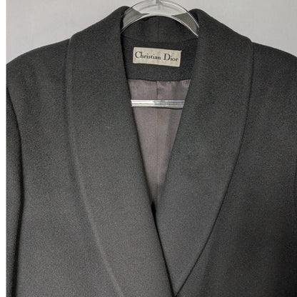 Authentic Vintage Christian Dior Double-Breasted 100% Lambswool Maxi Coat