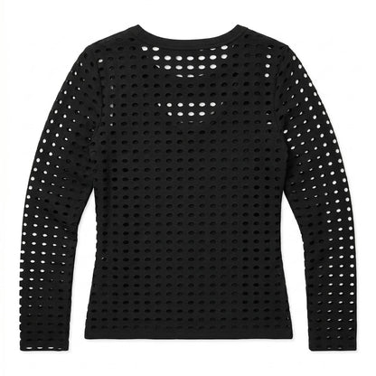 NWT Alexander Wang Perforated Mesh Top Black Size L