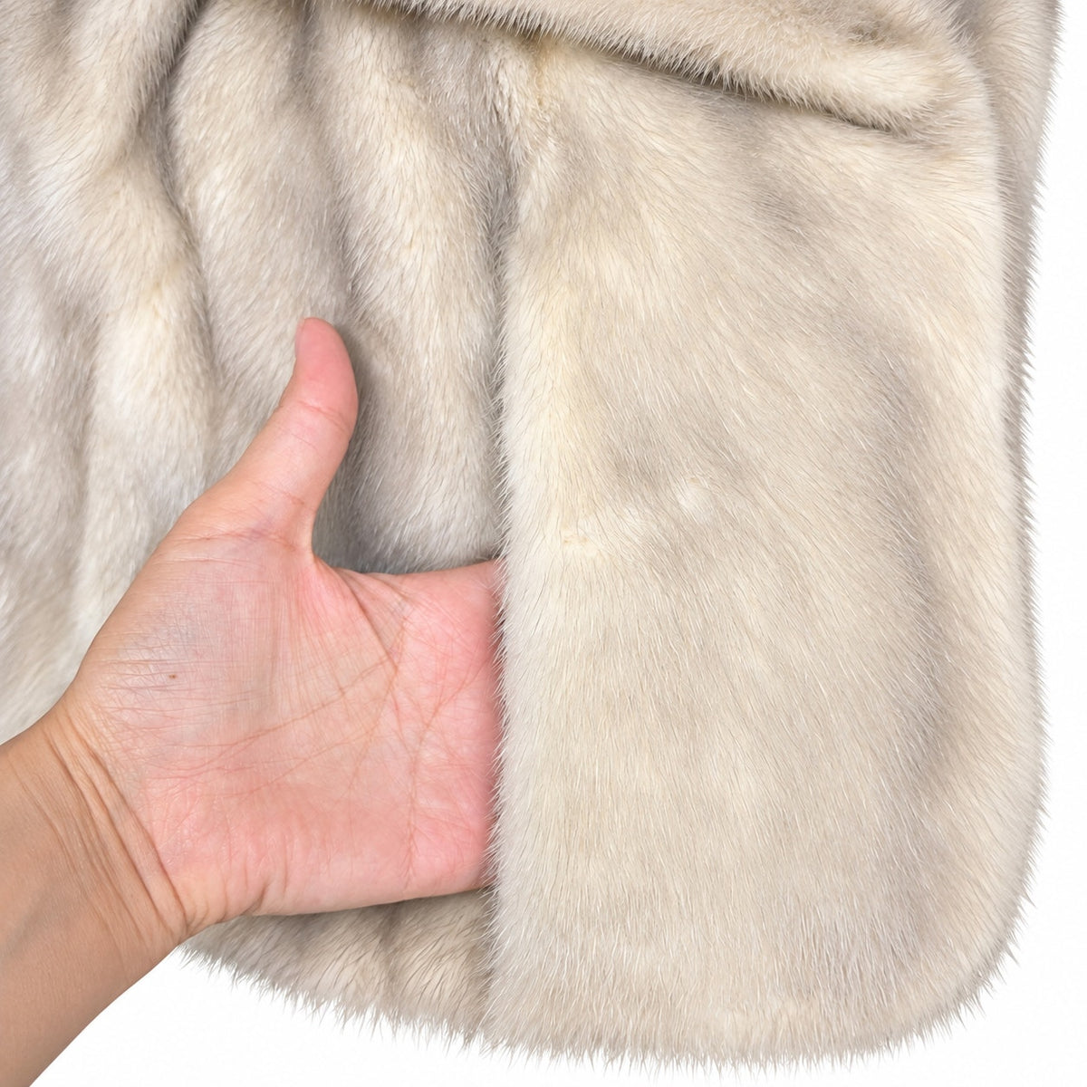 Vintage Evans Chicago Genuine Mink Fur Cape Capelet Blonde Silver