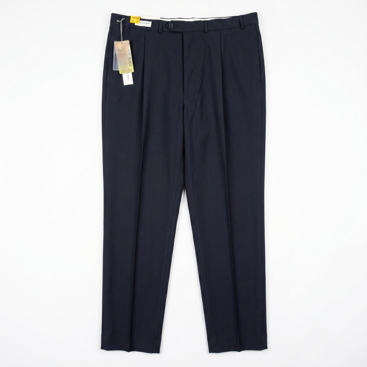 Balmain Paris Men’s 100% Wool Trousers 38L Navy NWT Vintage 2002 Tailored