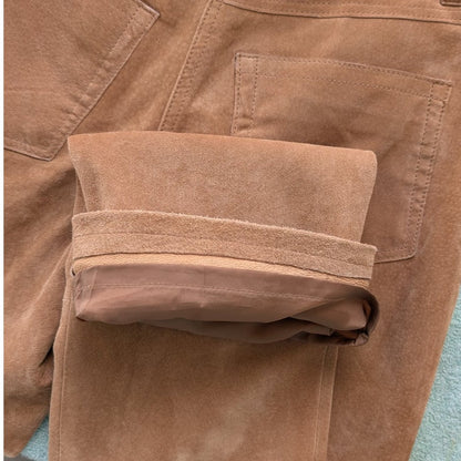 Isaac Mizrahi Tan Suede Pants