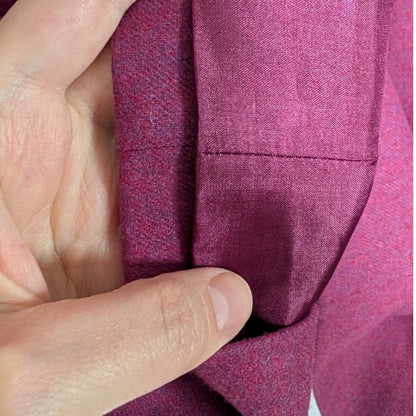 Pendleton 100% Virgin Wool Button Front Shirt Jacket, Berry Magenta, Size 8