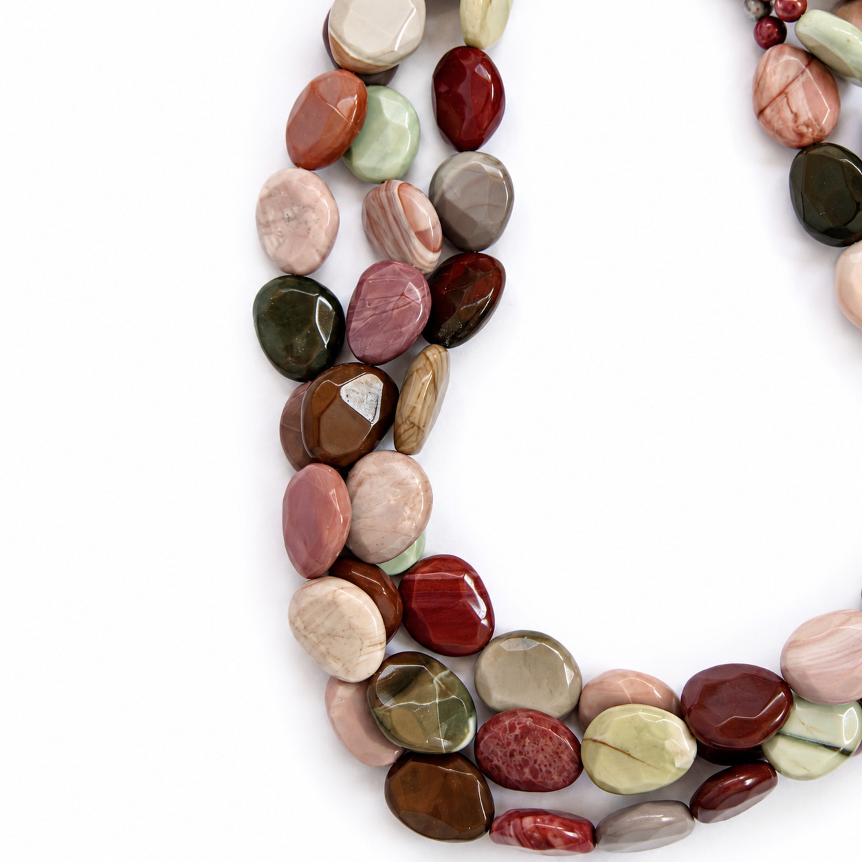Jay King Multi-Color Jasper Statement Necklace 925 Sterling Silver 19.5"