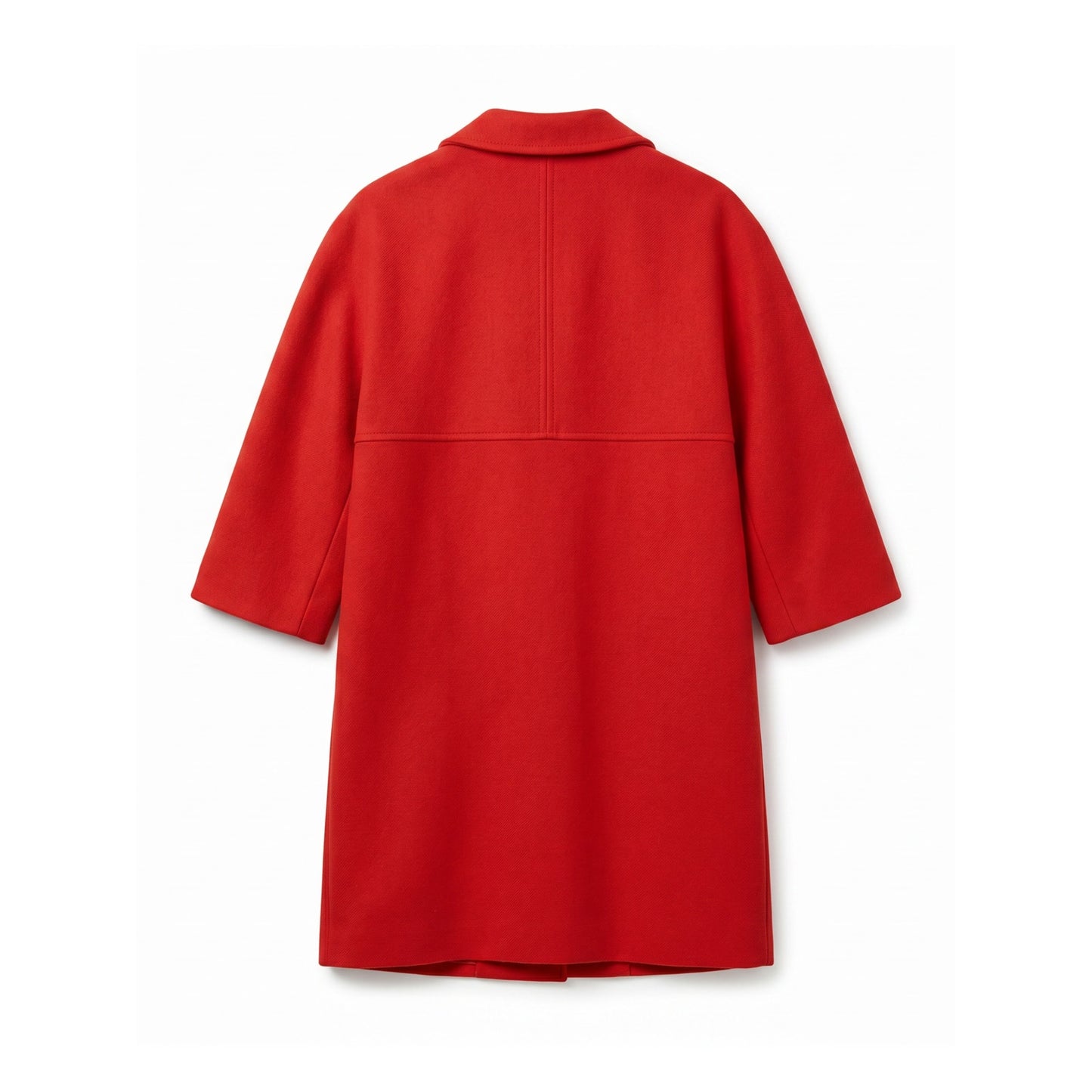Harry B. Popper London Sz 10 Red Wool Coat | Vintage British | Statement Piece