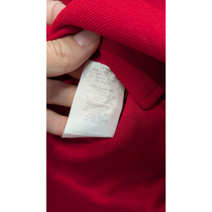 Vintage Ralph Lauren Red Wool Military Blazer with Gold Buttons