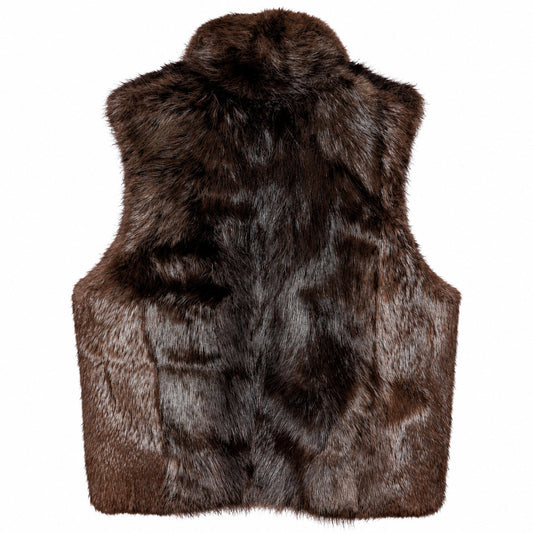 Andrew Marc Genuine Fur & Leather Vest – Believed Natural Beaver