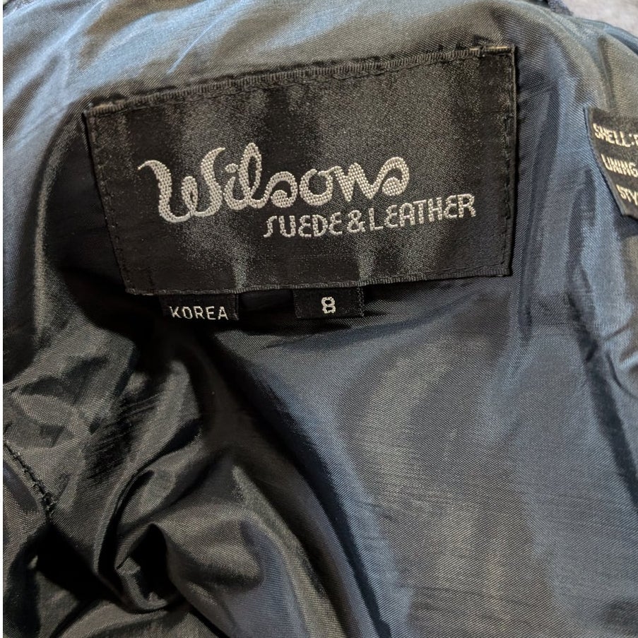 Wilsons Leather High-Rise Black Genuine Leather Pants