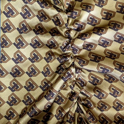 NWT 100% Silk Banana Republic  Monogram Print Shirt Dress | Long Sleeve | XL