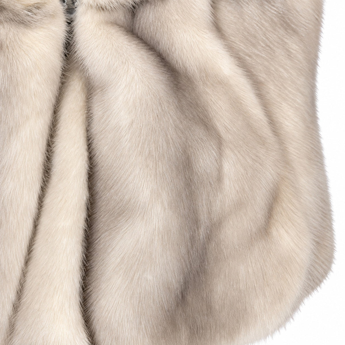 Vintage Evans Chicago Genuine Mink Fur Cape Capelet Blonde Silver