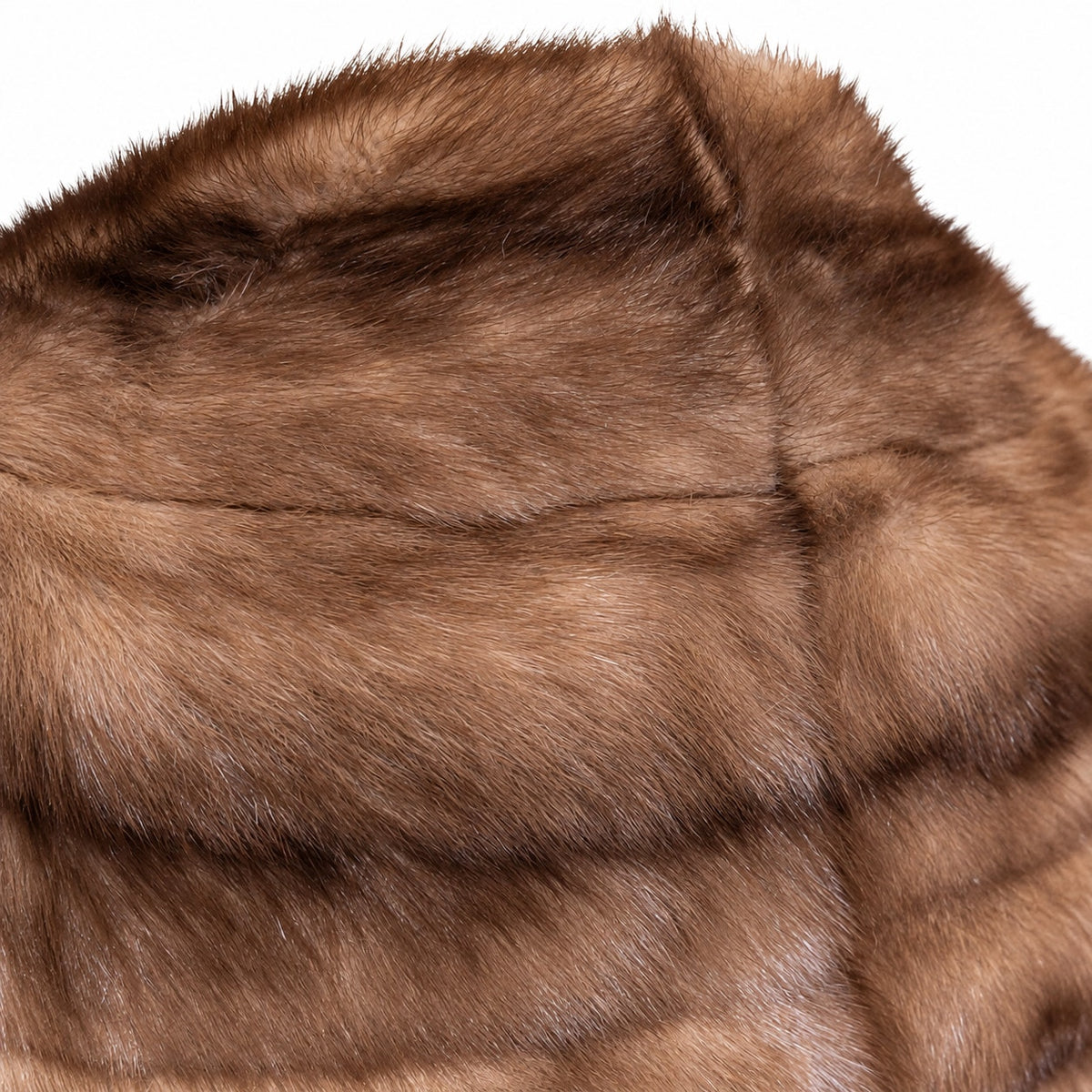 Vintage James H. Robinson Buffalo Genuine Mink Fur Capelet Stole Brown