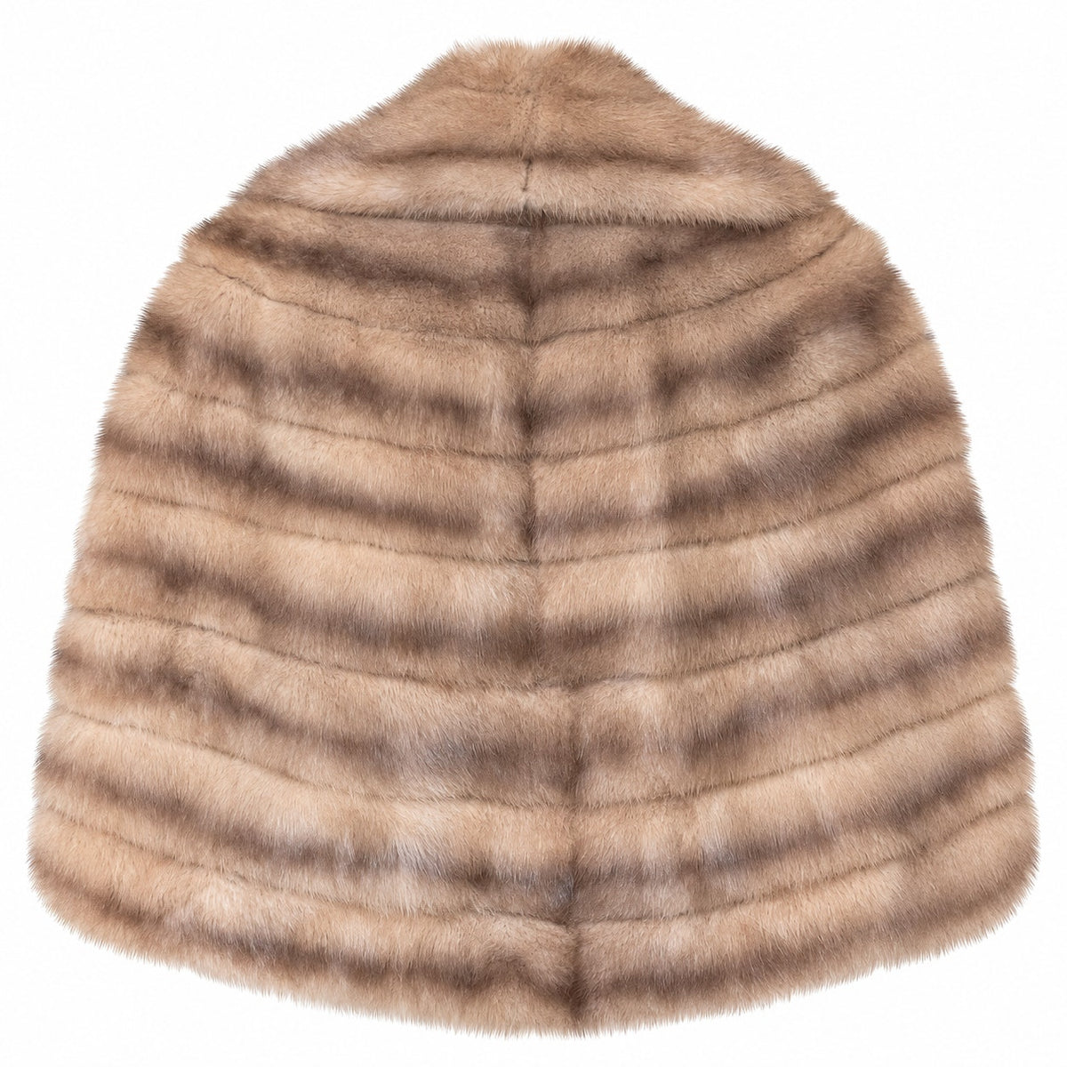 Vintage I. Magnin Genuine Mink Fur Capelet Jacket Cool Beige
