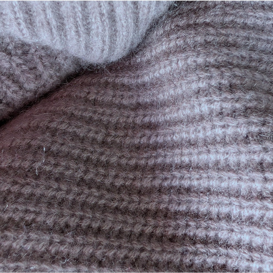 Nordstrom Wool Cashmere Blend Ribbed Turtleneck Sweater, Taupe, Size XS