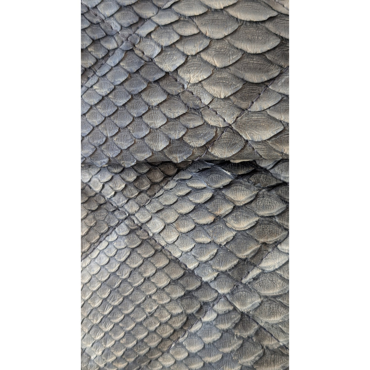 Vintage Genuine Python Clutch Gray Quilted Snakeskin Envelope Bag