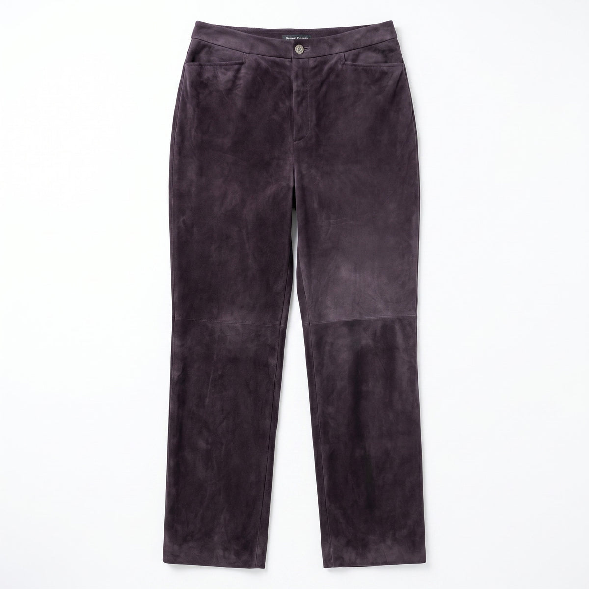 Linda Allard Ellen Tracy Sz 6 Purple Suede Slim Pants | 100% Leather | Luxury