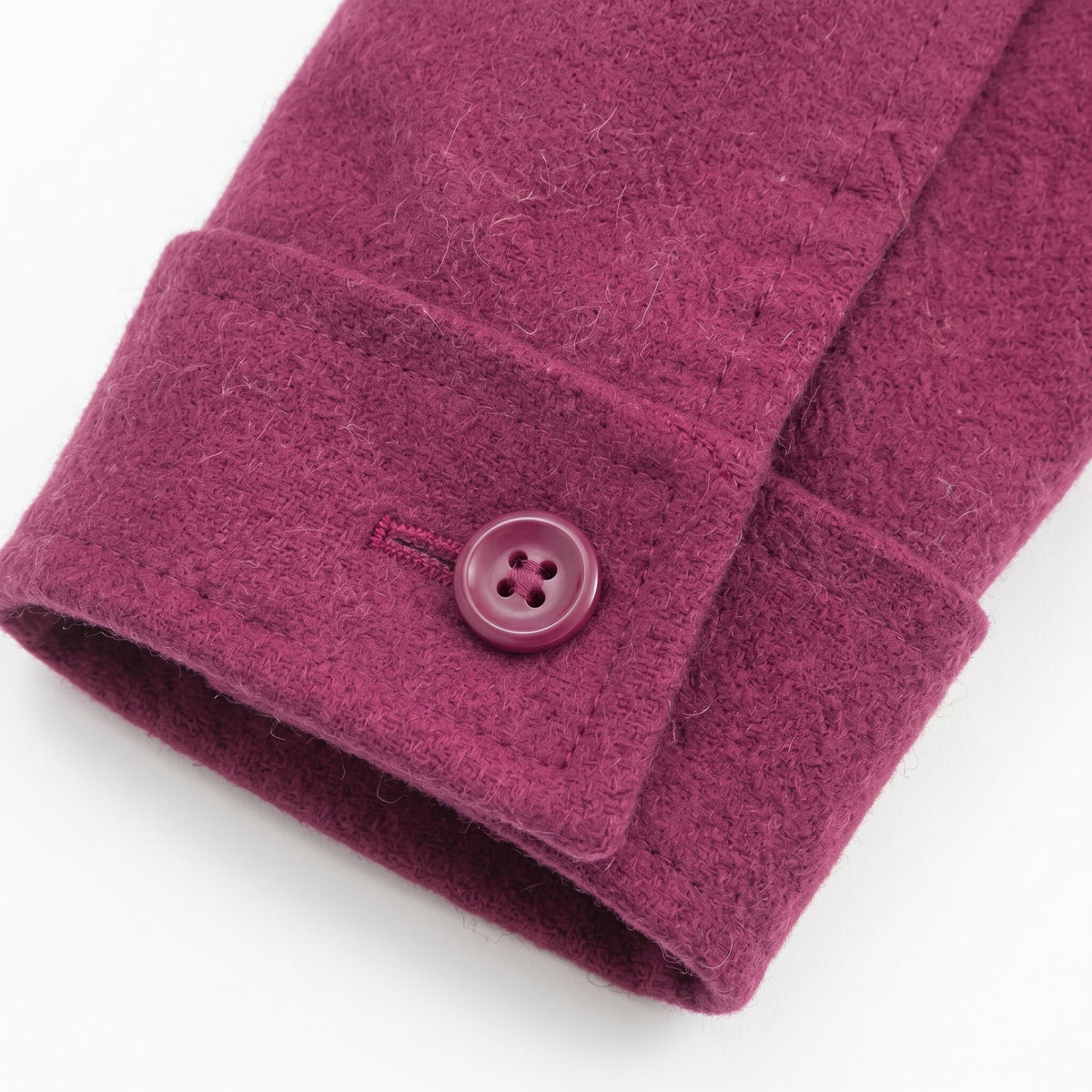 Pendleton 100% Virgin Wool Button Front Shirt Jacket, Berry Magenta, Size 8