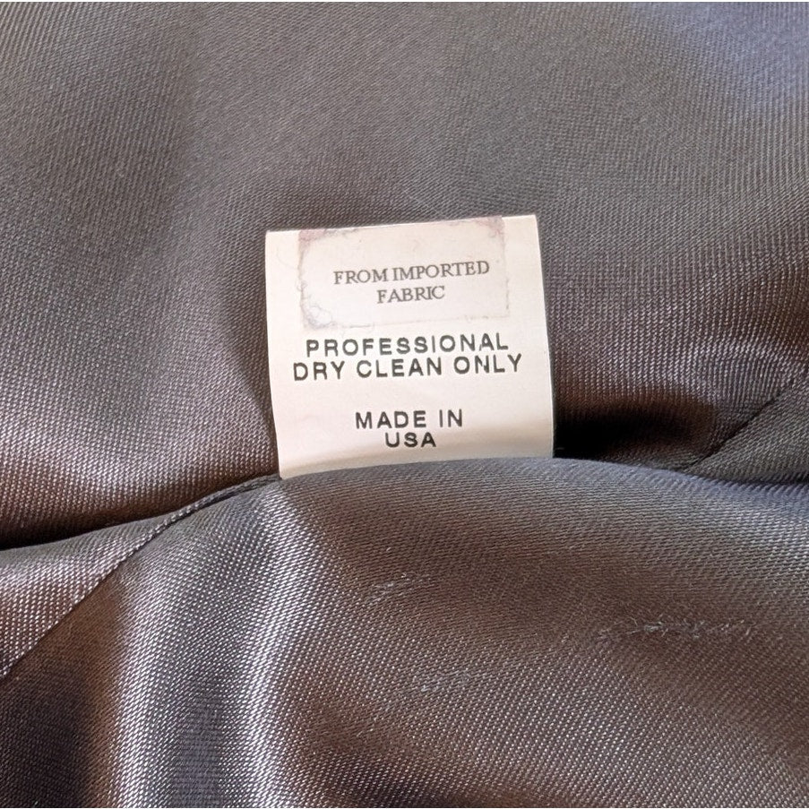 Vintage Oscar de la Renta Wool Cashmere Genuine Fox Fur Jacket US 4