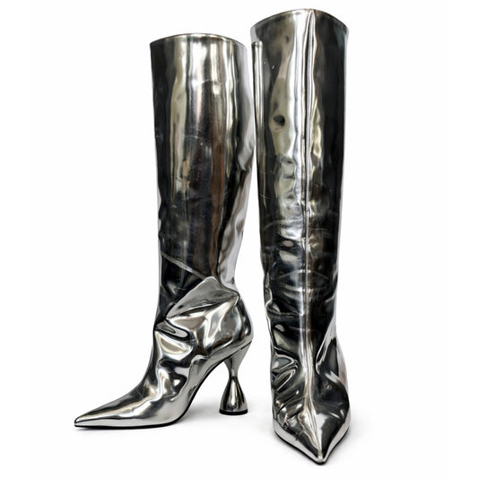 Simon Miller Verner Metallic Hourglass Heel Boots