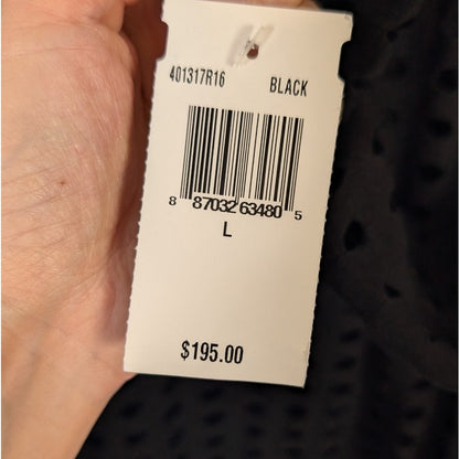 NWT Alexander Wang Perforated Mesh Top Black Size L
