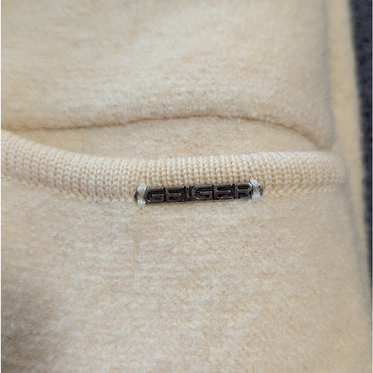 Geiger Austria Cream 100% Wool Cardigan Jacket, Boiled Wool, Size EU 38 / XS